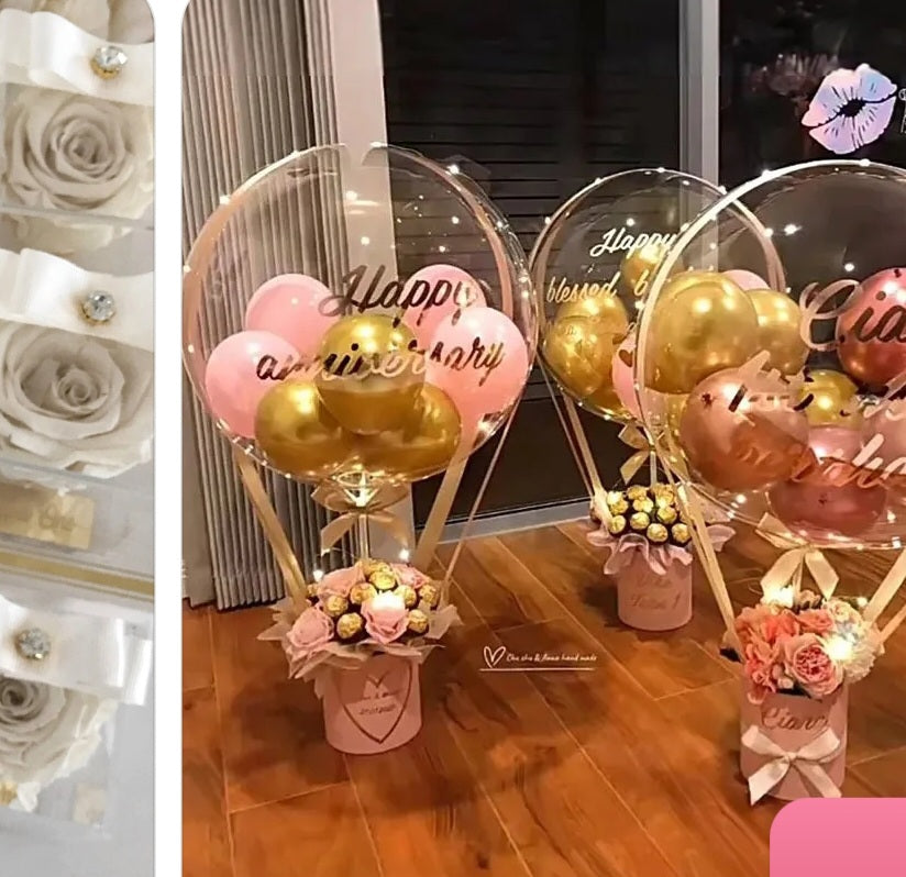 Flower samples for customers.