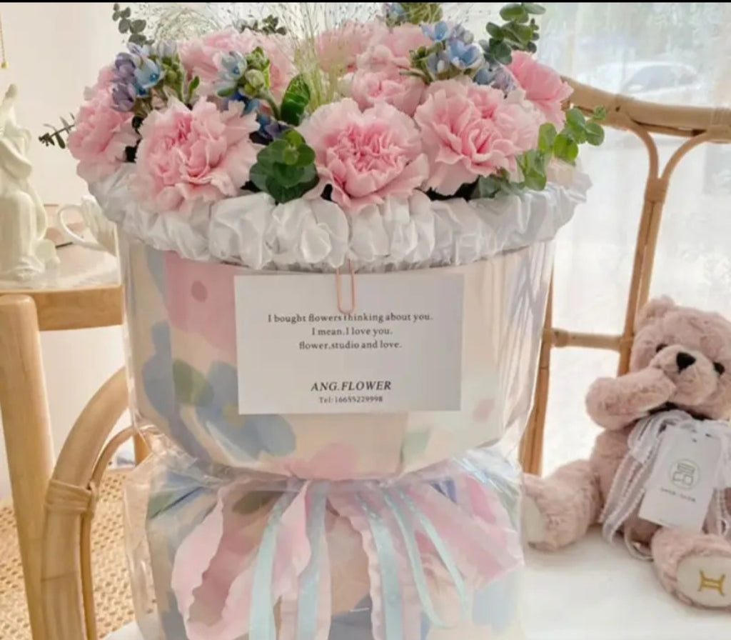 Flower samples for customers.