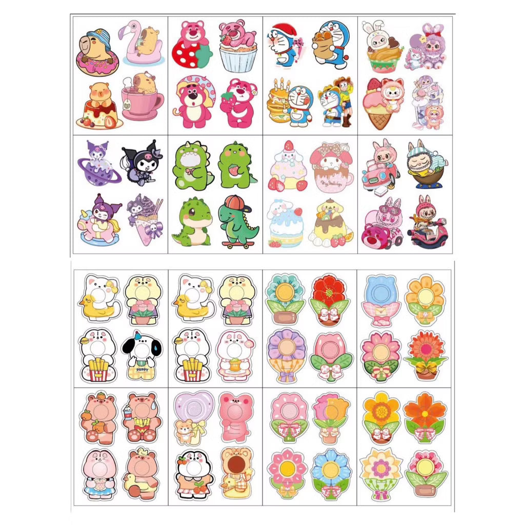 Cute Flower, Bear, Rabbit, and Dog Shaped Lollipop Card Wraps