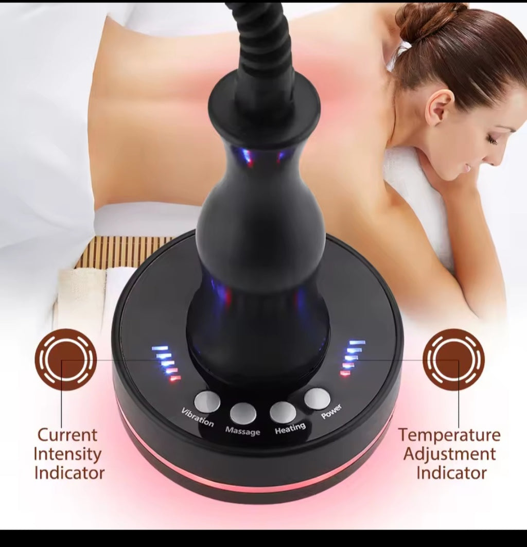 Electric Massage Brush Electric Meridian Brush Health Brush Plug-in Vibrating Massage Hot Compress and Scraping Instrument Beauty Weight Loss Dredge Meridian Collaterals Whole Body Massage Features: