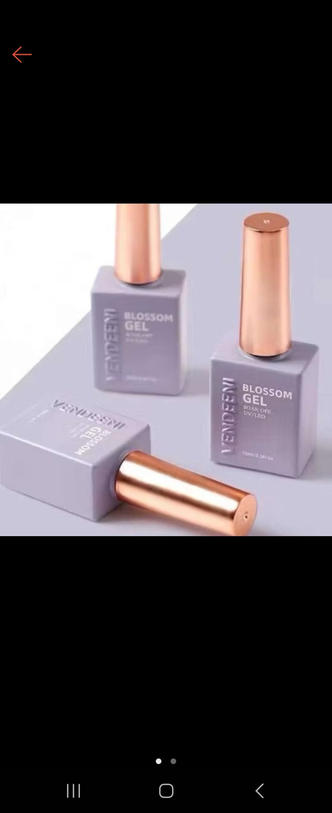Vendeni top gel polish 15ml
