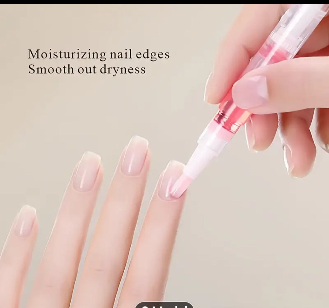 Left-flavored nail polishing pen