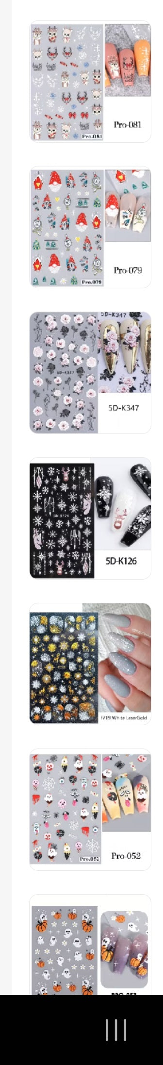 Types of Nail Art Stickers