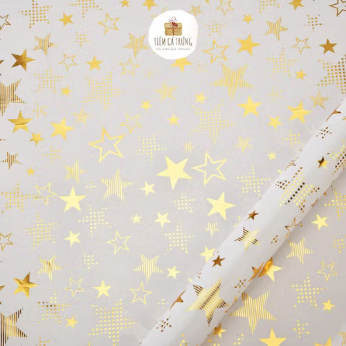Gift wrapping paper .Customers receive a free delivery when purchasing flowers at the shop.