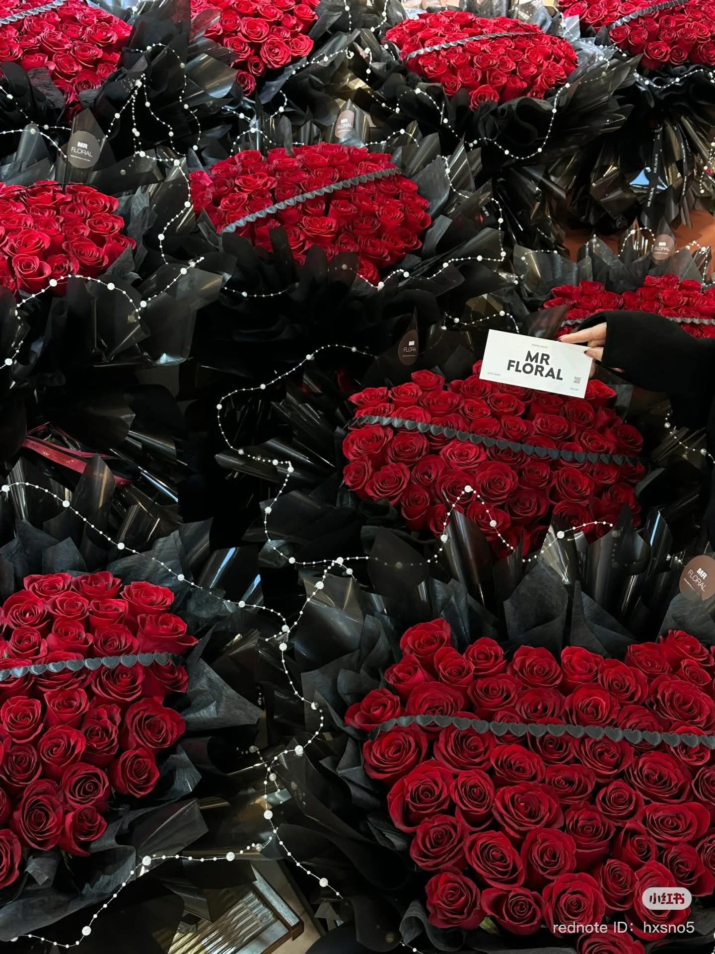 Flower samples for customers.