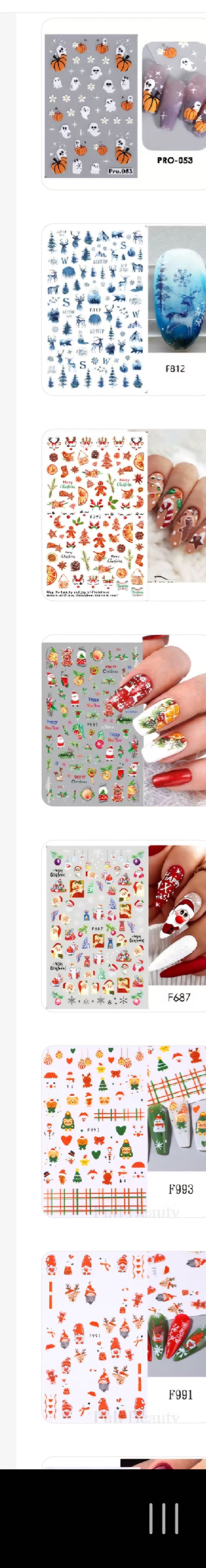 Types of Nail Art Stickers