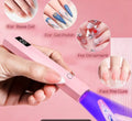 e


The mini torch has the ability to store electricity and has a capacity of 3W
Helps dry nails quickly, saving time