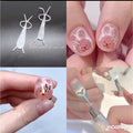 Heart-shaped nail magnets, cat, rabbit, and bear eyes, eye-creating bars