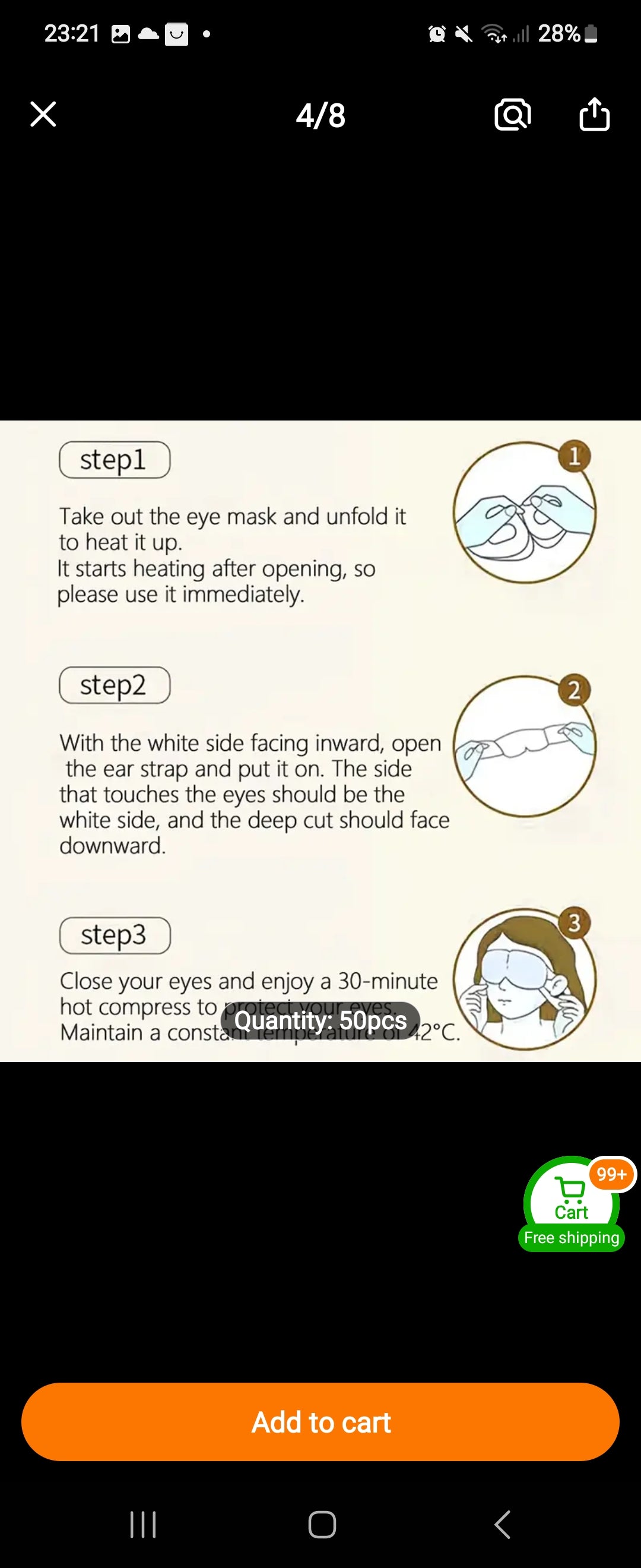 Combo of 10 Bags of Eye Sauna Masks keep warm and retain heat to help relax and reduce swelling