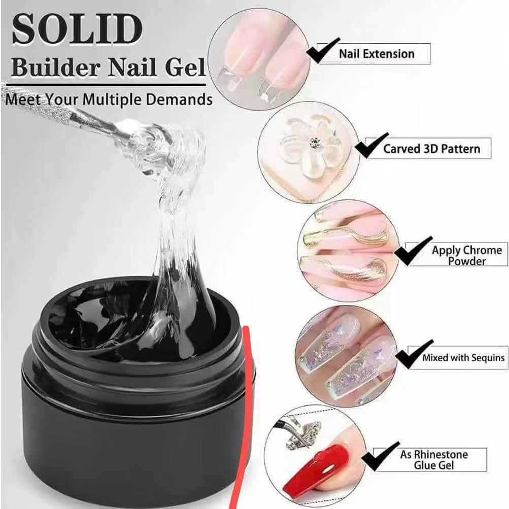 Specialized rhinestone gel for jar nails