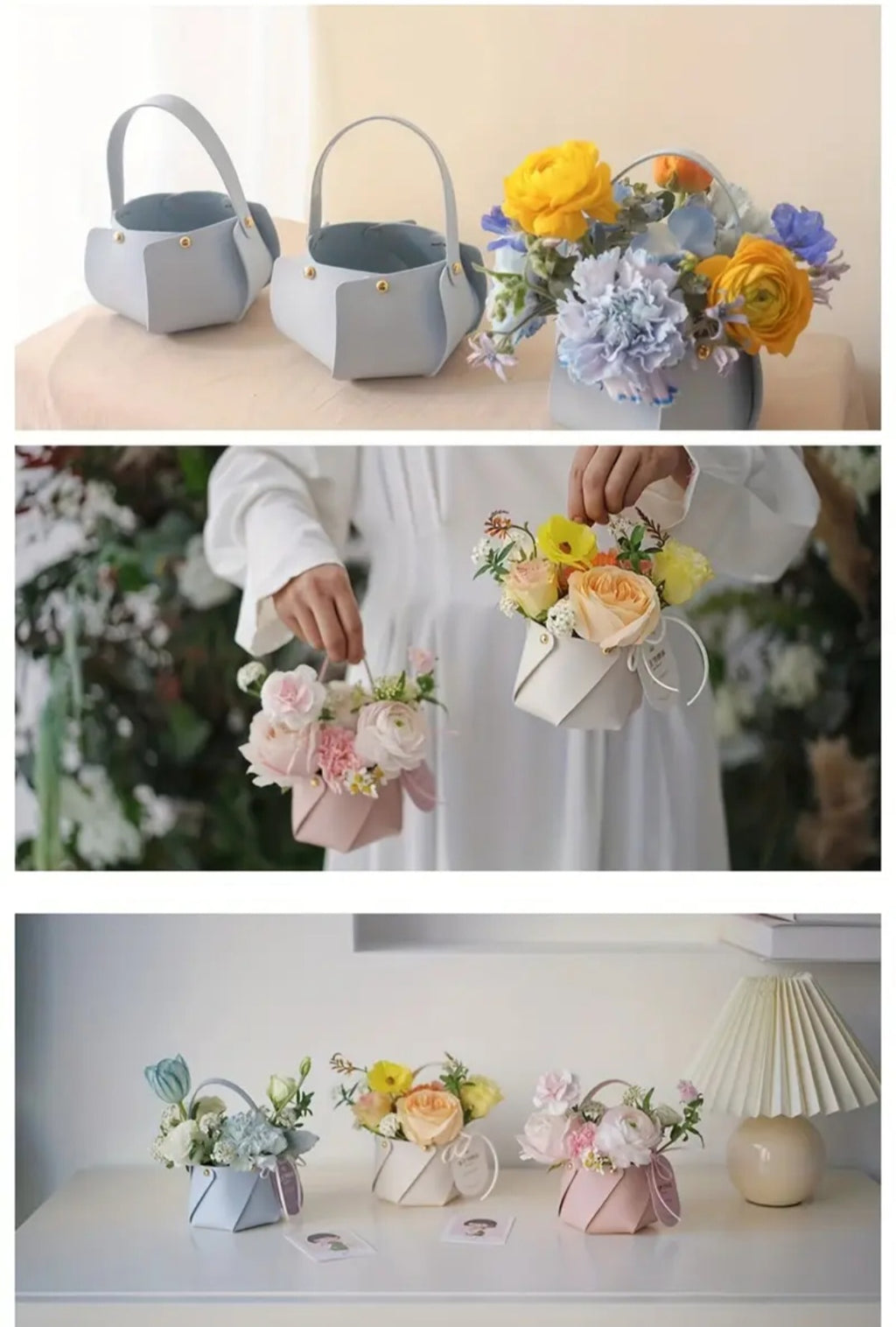 Flower samples for customers.