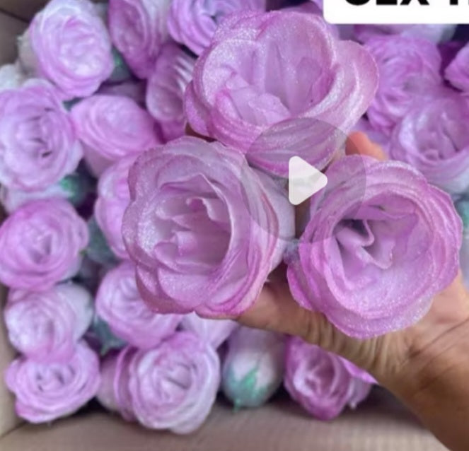 Glitter flower. Size 8 cm.(Price per flower)