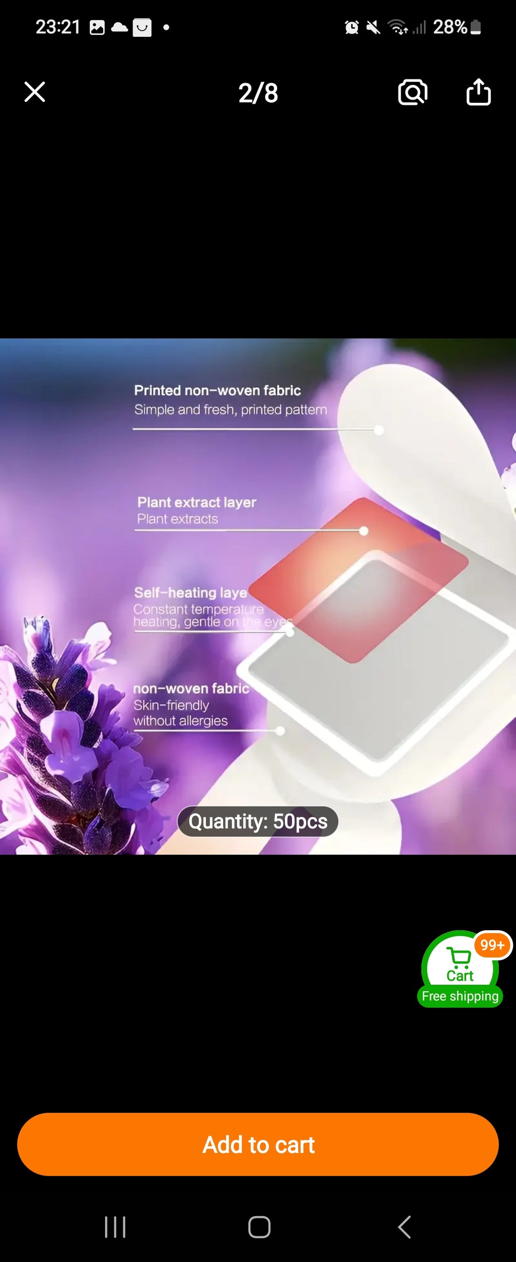 Combo of 10 Bags of Eye Sauna Masks keep warm and retain heat to help relax and reduce swelling