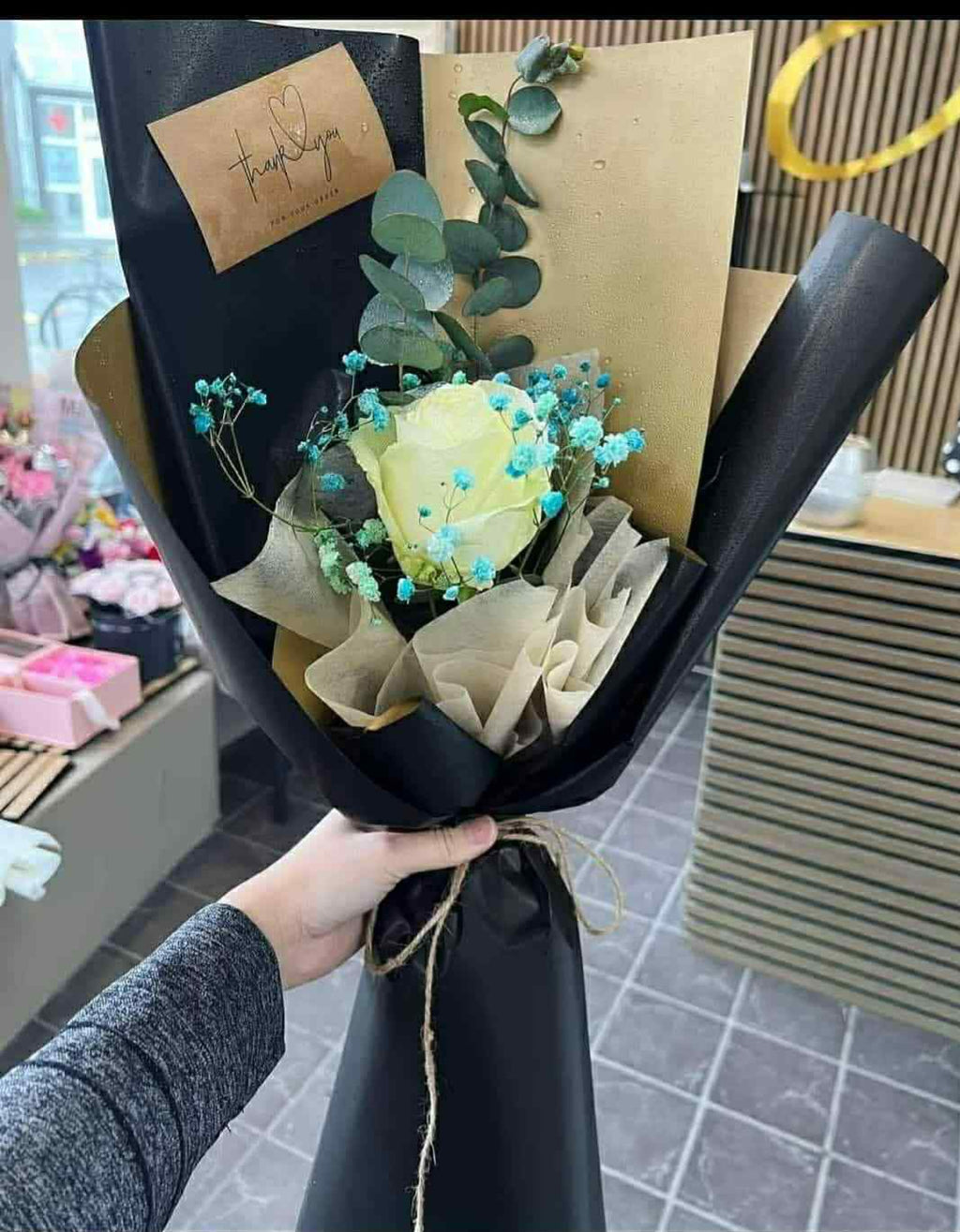 Floral designs from Anna Tran's shop.