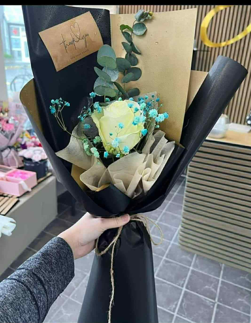 Floral designs from Anna Tran's shop.