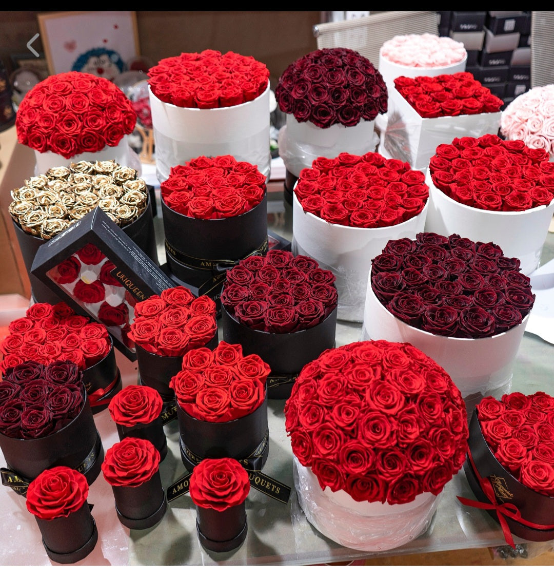 Flower samples for customers.