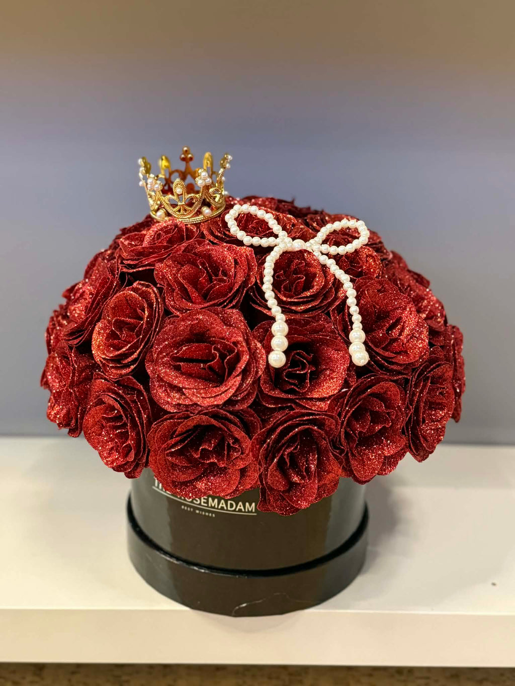 Glitter flower box...