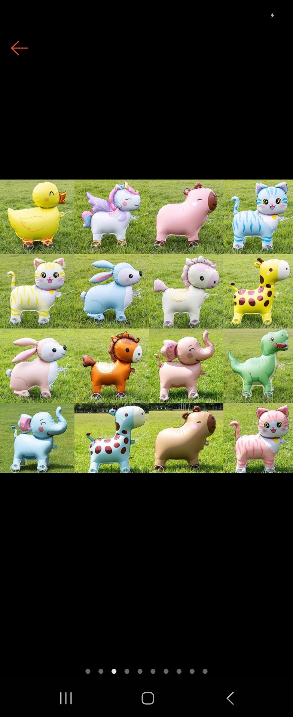 Cute animal-shaped balloons with pull tabs