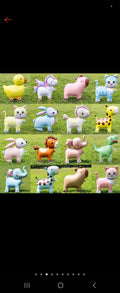 Cute animal-shaped balloons with pull tabs