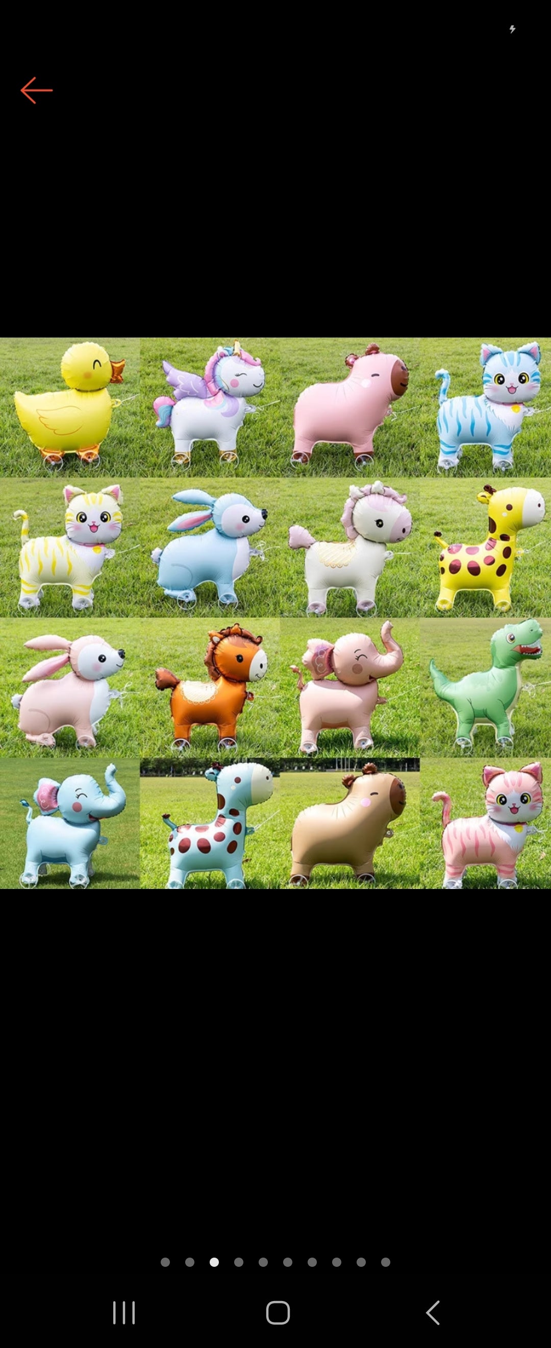 Cute animal-shaped balloons with pull tabs