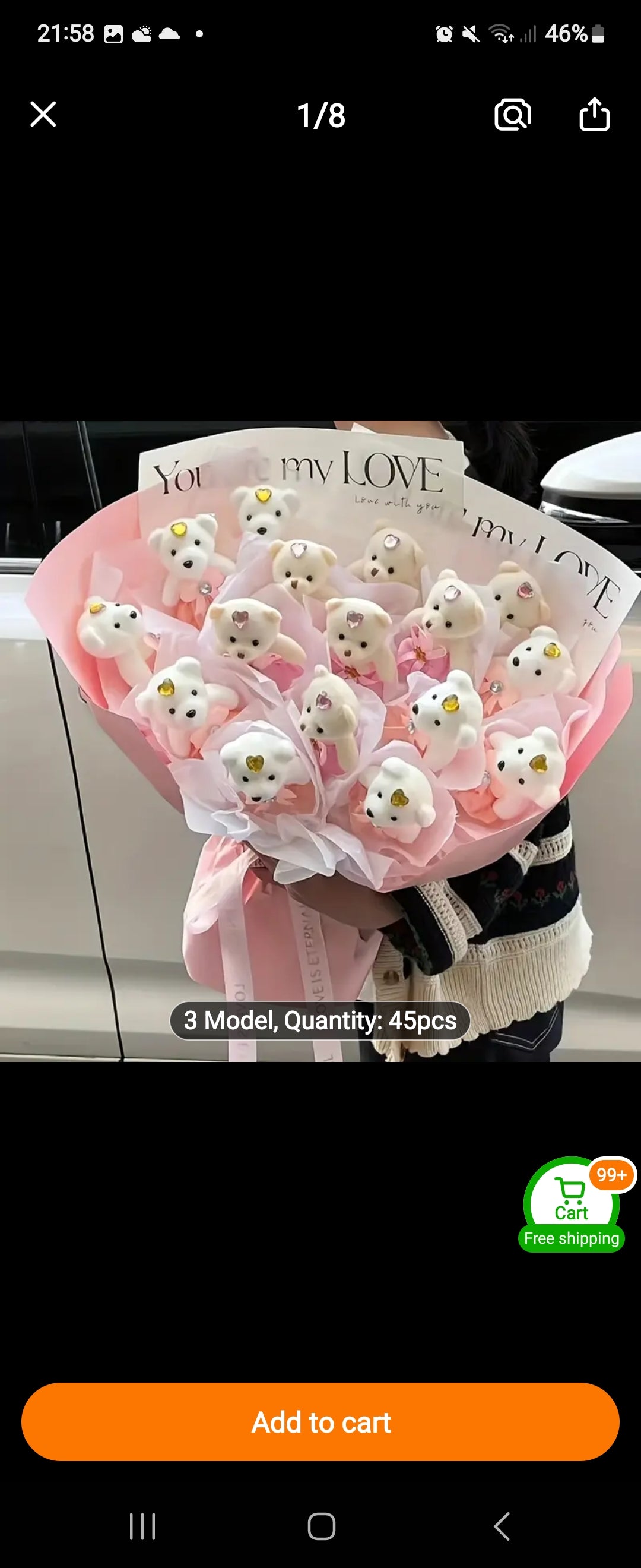 Flower samples for customers.