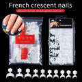 500 Misscheering Crescent Moon Patterned Artificial Nails - Fashionable and Practical