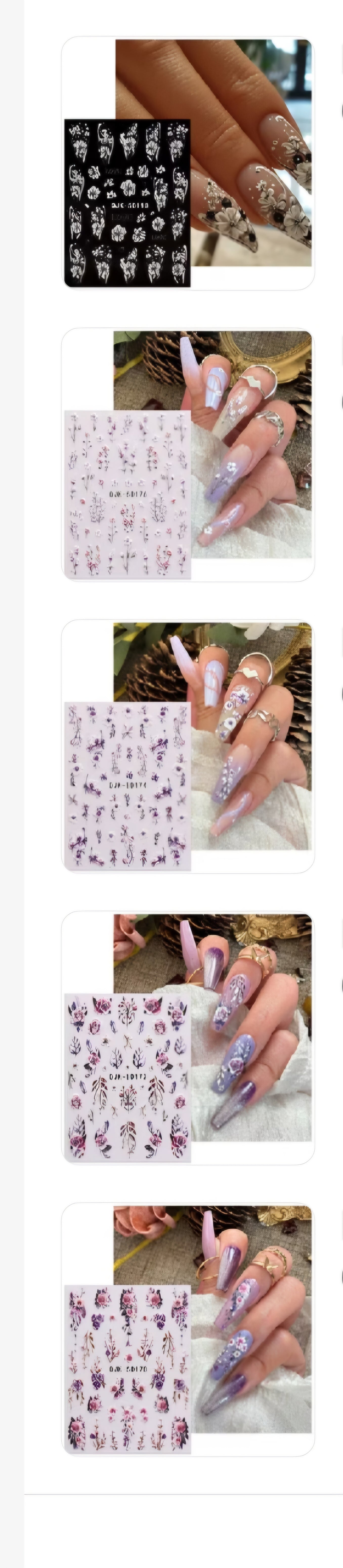 Types of Nail Art Stickers