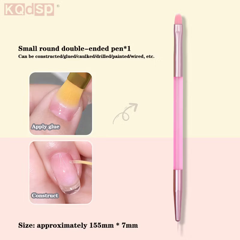 Widefiling Design Nail Art Double Headed Pen Brush Sticker Brush Uv Gel Extension Drawing Carving Pen DIY Manicure Tools