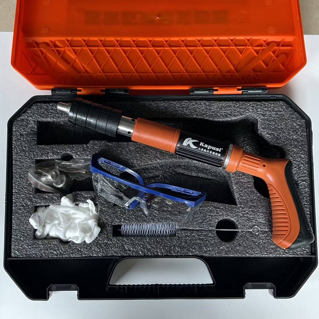 Genuine KAPUSI nail gun, shoots concrete, plaster ceilings, corrugated iron, iron, steel (Free gift)