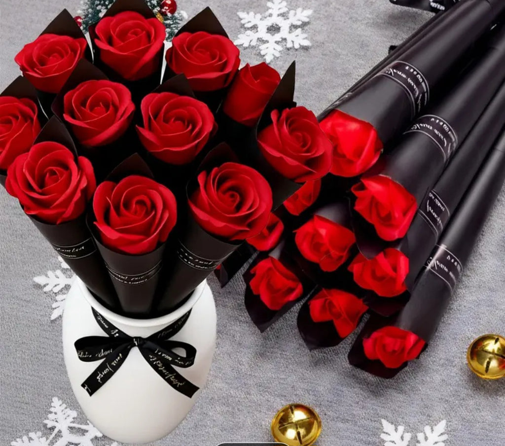 A single-flower bouquet in Korean style.