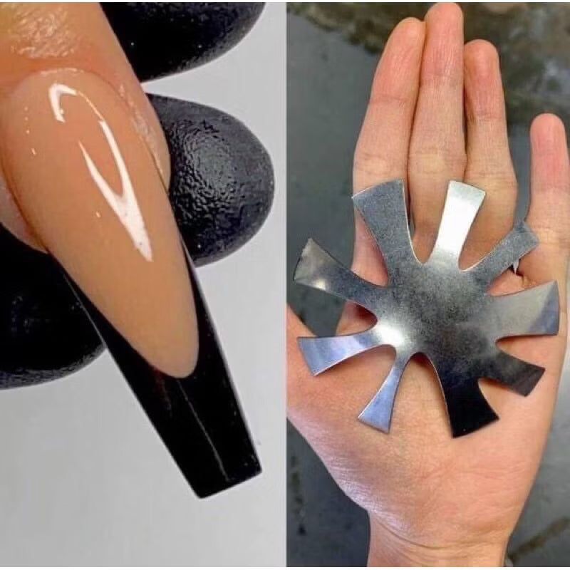 dough cutting mold - Fren to cut oval, pointed dough, Cut Oval Shape and V shape nail dough, stainless steel mold