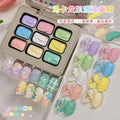 Ombre gel clay in 9 colors makes super ombre nails