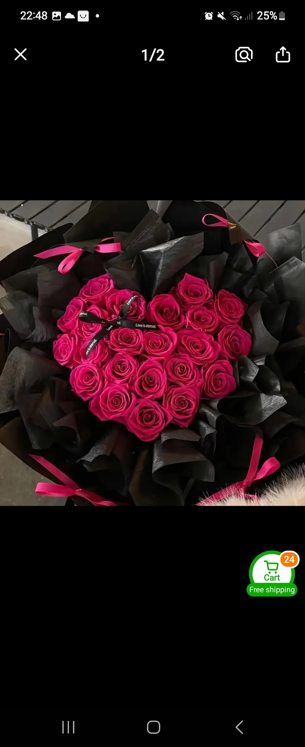 Flower samples for customers.