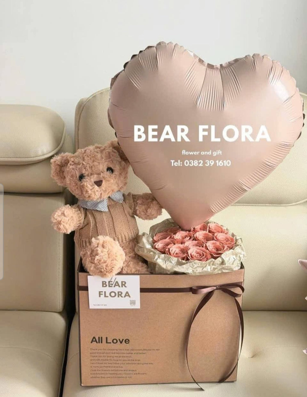 Flower samples for customers.