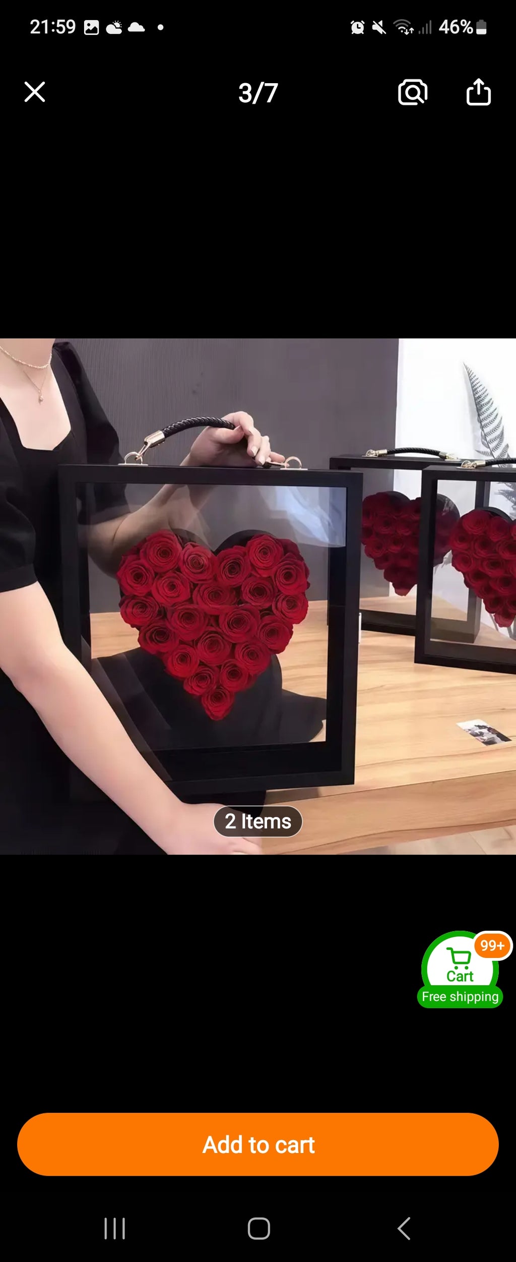 Flower samples for customers.