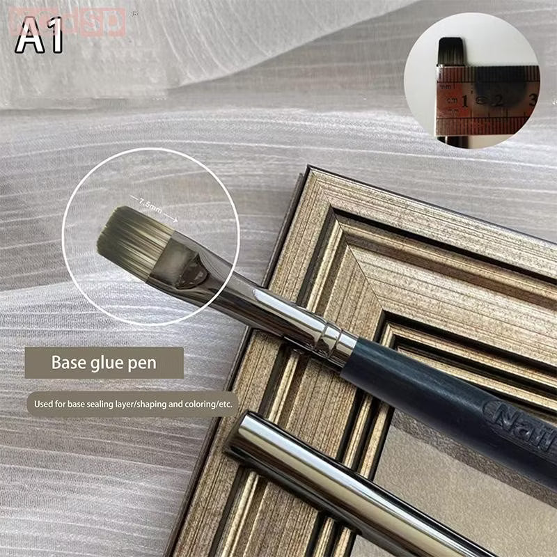 Widefiling Professional Nail Polish Primer Brush For Nail Art Supplies Carving Gel Acrylic Nail Polish S